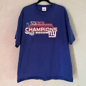 ❣️2/$25❣️ NY GIANTS x NFL National 🏈Conference Arizona 08 CHAMPIONS mens T | XL